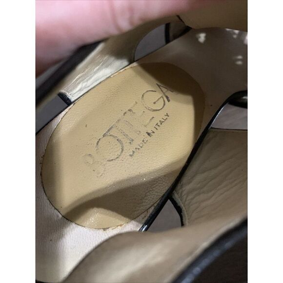 bottega veneta Authentic Beige Brown lace up Block High Heel slingback Sandals 6 - Picture 7 of 7